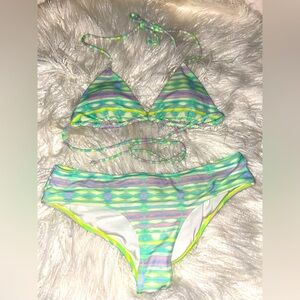 Victoria's Secret Pastel Striped Bikini